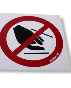 Piktogramm: Hineinfassen verboten P015 100mm